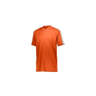 Augusta Activewear Youth Power Plus Jersey 2.0, Orange/White/Silver Grey, Small