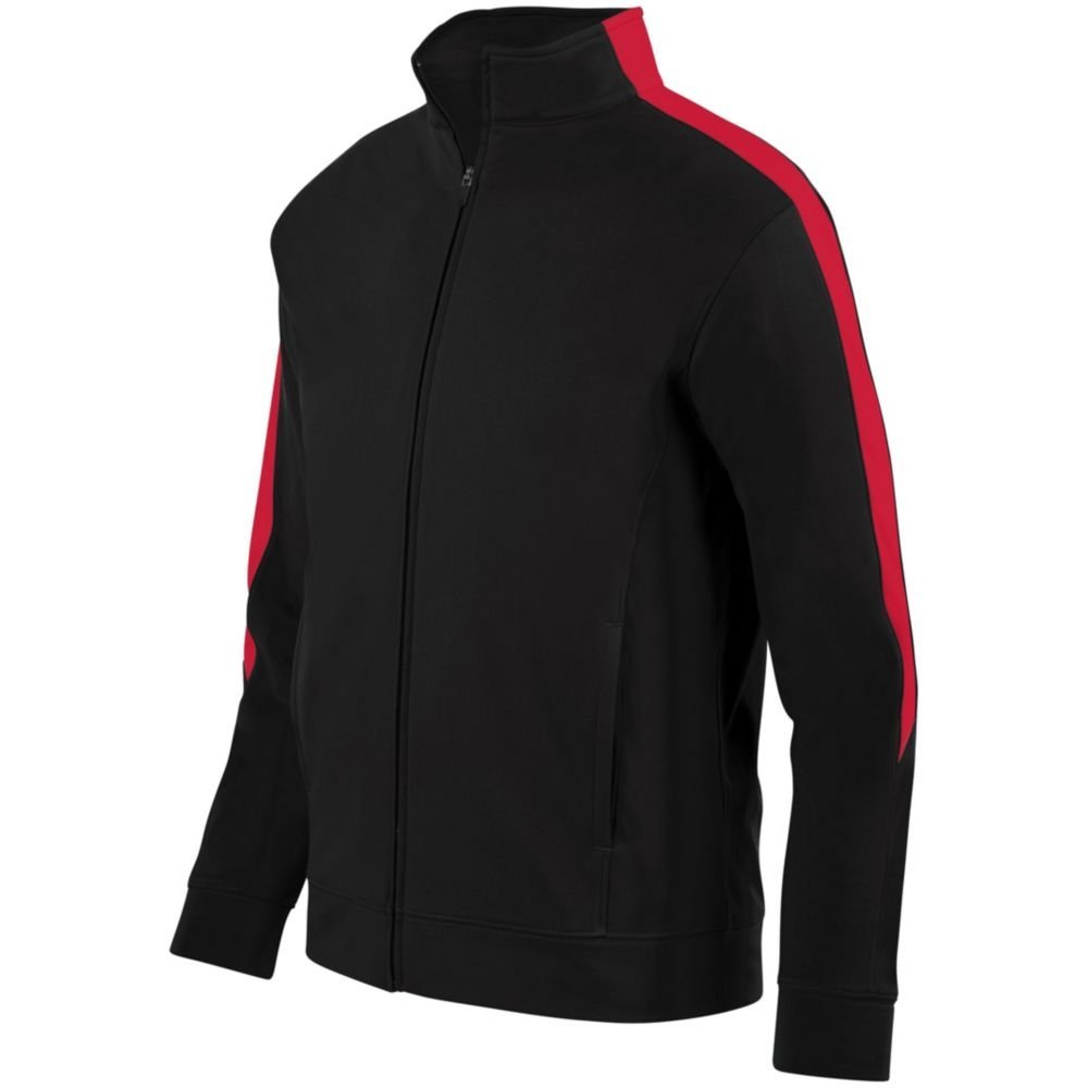 Augusta Activewear Medalist Jacket 2.0, Black/Red, X Large