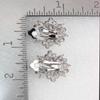 Faship Stunning Black Crystal Floral Clip On Style Earrings - Black view 2