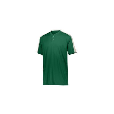 Augusta Activewear Youth Power Plus Jersey 2.0, Dark Green/White/Silver Grey, Small
