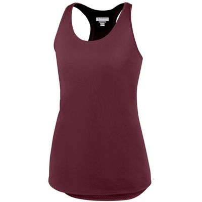 Augusta Activewear Ladies Sojourner Tank, Maroon, XX Large