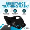 TRAININGMASK - Elevation Training Mask 2.0 - Resistance Training Mask, High Altitude Mask, Workout Mask (Black, Medium) view 2