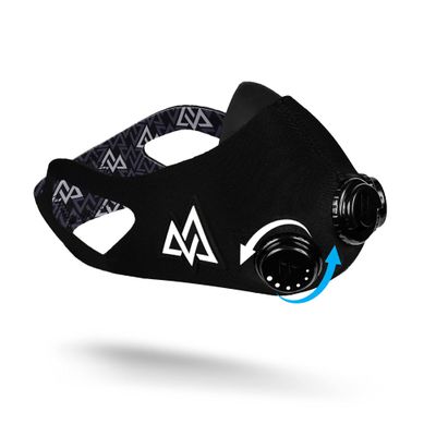 TRAININGMASK - Elevation Training Mask 2.0 - Resistance Training Mask, High Altitude Mask, Workout Mask (Black, Small)