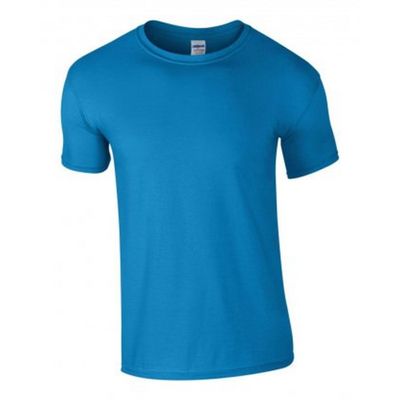 Gildan Mens Soft Style Ringspun T Shirt (3XL) (Sapphire)