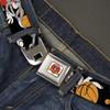 Belt Seatbelt Buckle Bugs Bunny 4 Basketball Poses Black Youth 20 to 36 Inches view 2