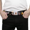Belt Seatbelt Buckle Bugs Bunny 4 Basketball Poses Black Youth 20 to 36 Inches view 3