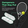 ADV Tennis Dampener with Custom Feel, Racket Shock Absorber to Reduce Vibration and Stay on The Racket, Engineered Poly-Silicone Tennis Racket Dampener, Clear, Sorb 3-Pack view 3