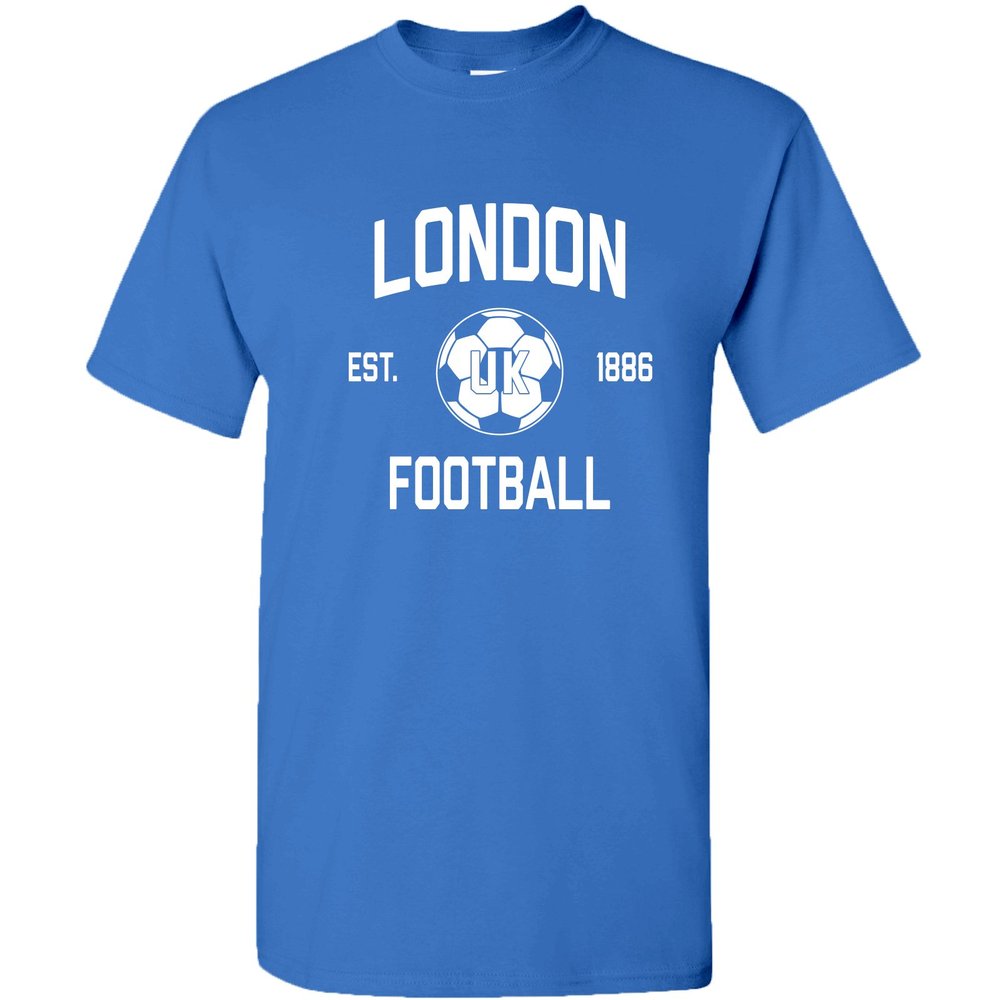 UGP Campus Apparel London UK Away Kit World Classic Soccer Football Arch Cup T Shirt - X-Large - Sapphire