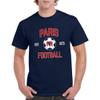 UGP Campus Apparel Paris France Home Kit World Classic Soccer Football Arch Cup T Shirt - Large - Navy view 2