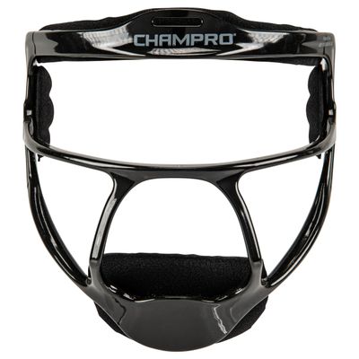 CHAMPRO Rampage Fastpitch Softball Fielders Ultra Lightweight Protective Face Mask, Black