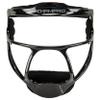 CHAMPRO Rampage Fastpitch Softball Fielders Ultra Lightweight Protective Face Mask, Black view 1