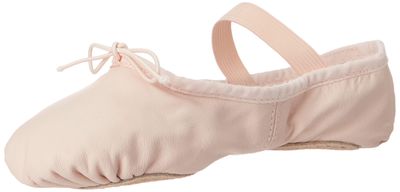 Bloch Dance Girl's Dansoft Split Sole Leather Ballet Slipper/Shoe, Theatrical Pink, 12.5 A US Little Kid