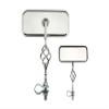 Alta Cage Rectangle Twisted Bike Mirror, Multiple Colors (All Chrome) view 1