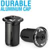 Marque Alloy Enz Handle Bar End Plugs 2PCS per set (Black) view 4