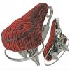 Alta Beach Cruisers 5 Button Velour Saddle, Multiple Colors (Red) view 1