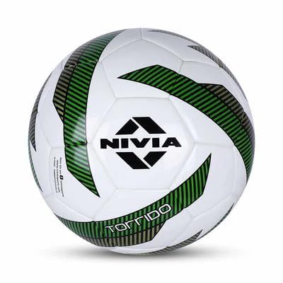 NIVIA 279 Torrido Pu Football, Size 5 (White/Green)
