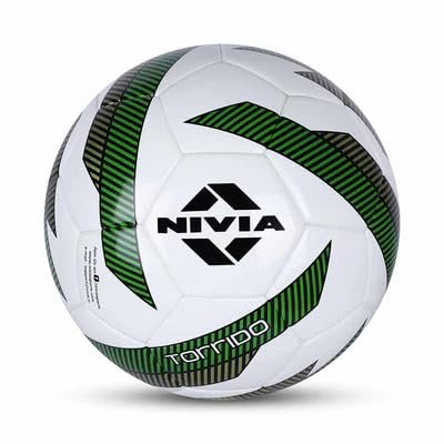 NIVIA 279 Torrido Pu Football, Size 5 (White/Green)