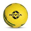 Nivia Country Colour Molded Brazil Football | Color: Yellow-Green | Size: 3 | Machine Stitched | Rubberized Moulded | 12 Panel | Waterproof | Soccer Ball view 1