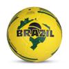 Nivia Country Colour Molded Brazil Football | Color: Yellow-Green | Size: 3 | Machine Stitched | Rubberized Moulded | 12 Panel | Waterproof | Soccer Ball view 4