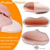 DANCEYOU Ballet Dance Toe Pads Soft Gel Toe Covers Pointe Shoes High Heels Toe Caps for Women Girls, S view 3