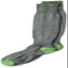 Eurosock Snow Base Junior Ski Socks, X-Small, Gray/Green view 1