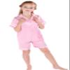 Horcute Pajamas Little Kid Sleepwears Set Pjs Clothes Short Sleeve RoseGold 110# 3-4Y view 2