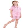 Horcute Pajamas Little Kid Sleepwears Set Pjs Clothes Short Sleeve RoseGold 110# 3-4Y view 3
