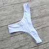 Malinsa Junior's Classic Surf Hipster Cheeky Coverage Bikini Bottom Women's Swimwear Ruffle Y-Style (White, XS) view 3