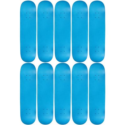 Moose 10 Count 8.25" Blank Skateboard Deck Neon Blue 7-Ply Canadian Maple