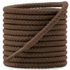 DELELE Round Braided Hiking Shoelaces: Red Brown Work Climbing Shoe Laces for Boot 2 Pair 39 inch view 1