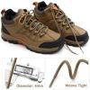 DELELE Round Braided Hiking Shoelaces: Red Brown Work Climbing Shoe Laces for Boot 2 Pair 39 inch view 4