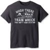 Fifth Sun Men's Men's Dad Jokes Graphic Tees Shirt, Gray//Train Wreck, xx-Large view 1