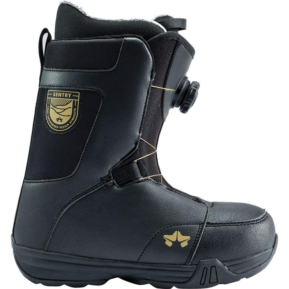 Rome Snowboards Sentry Boa Snowboard Boots, Black, 7.5