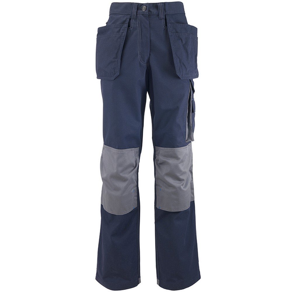 Alexandra Womens/Ladies Tungsten Holster Work Pants (6R) (Navy/Gray)