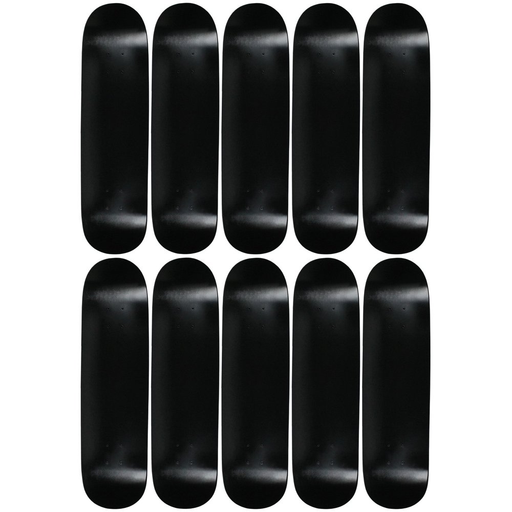 Moose 10 Count 7.0" Blank Skateboard Deck Dipped Black 7-Ply Canadian Maple