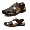 Maesty Mens Hiking Sandals Summer Athletic Comfortable Slippers Waterproof?Breathable Outdoor Sports Beach Shoes Black 25.5 cm 8.5 M US Heel to Toe view 1