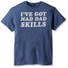 Fifth Sun Men's Men's Dad Jokes Graphic Tees Shirt, Blue//mad Dad Skills, x-Large view 1
