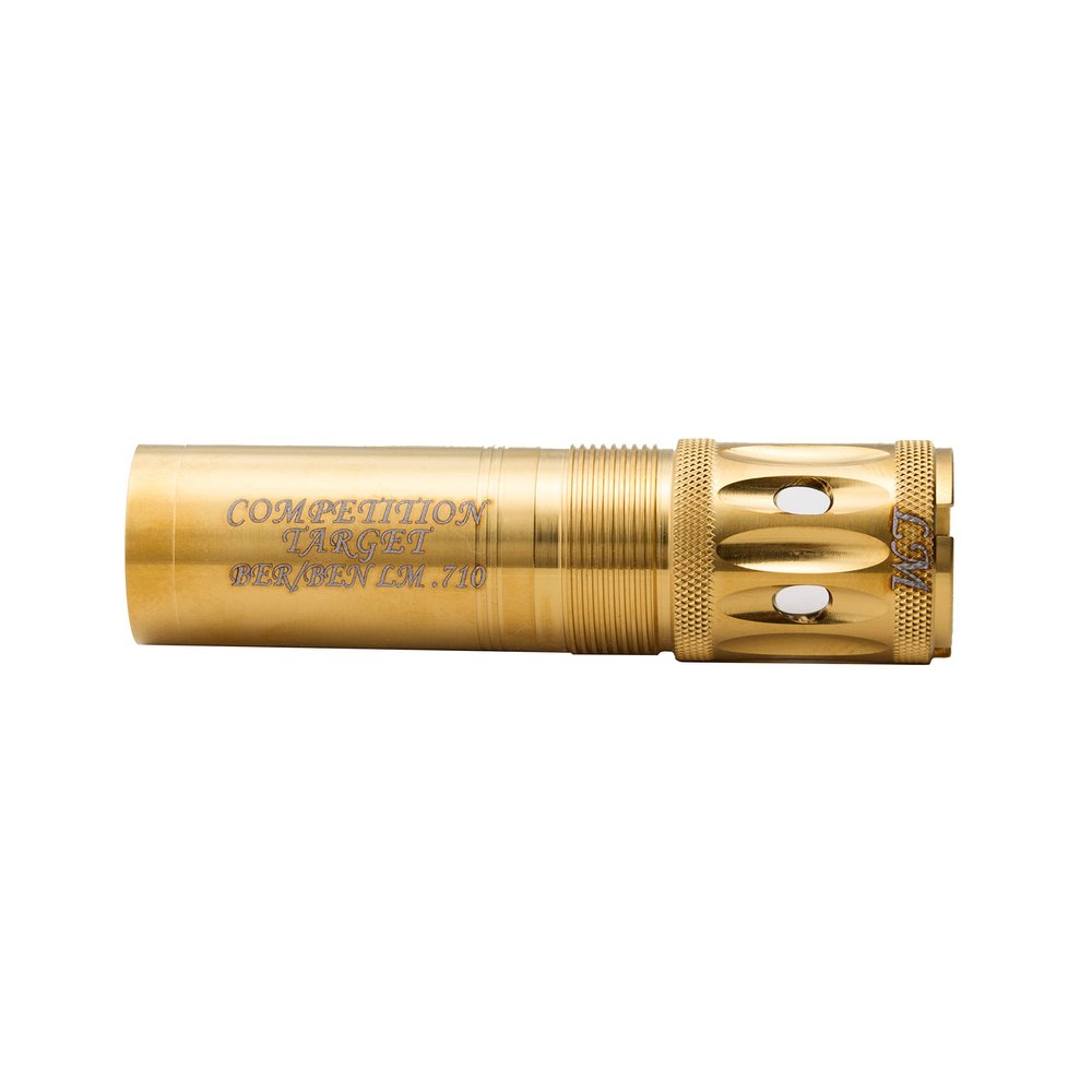 Carlson's Choke Tube Beretta Benelli Mobil Gold Competition Target Ported Sporting Clays Choke Tube, 12 Gauge, Light Mod, Gold