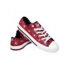 FOCO San Francisco 49ers NFL Womens Low Top Repeat Print Canvas Shoes - 10 view 1