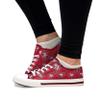 FOCO San Francisco 49ers NFL Womens Low Top Repeat Print Canvas Shoes - 10 view 2