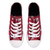 FOCO San Francisco 49ers NFL Womens Low Top Repeat Print Canvas Shoes - 10 view 4