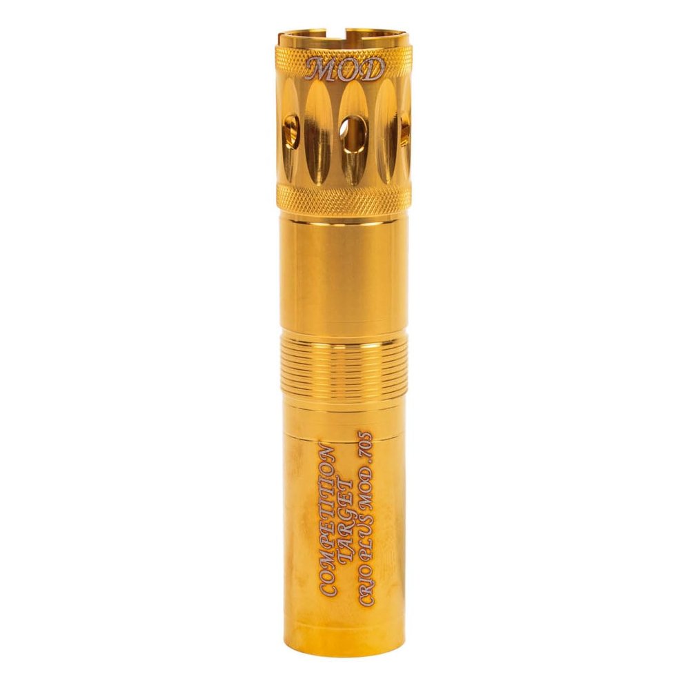Carlson's Choke Tubes 12 Gauge Compatible for Benelli Crio Plus [ Modified | 0.705 Diameter ] Stainless Steel | Gold Competition Target Ported Sporting Clays Choke Tube | Made in USA