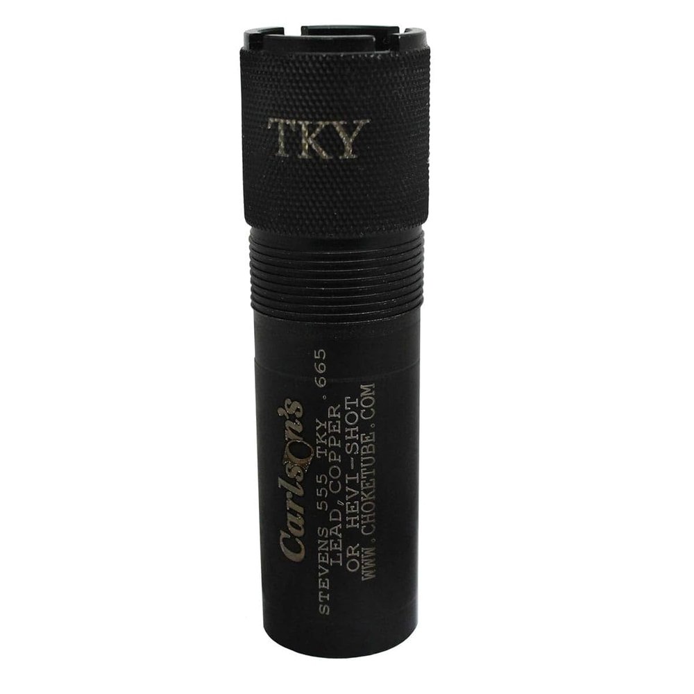 Carlson's Choke Tubes 12 Gauge for Stevens 555 [ Turkey | 0.665 Diameter ] Blued Steel | Extended Turkey Choke Tube | Made in USA