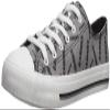 FOCO Las Vegas Raiders NFL Womens Low Top Repeat Print Canvas Shoes - 6