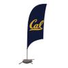 California Bears College Sports Printed Feather Flag - NCAA Licensed - Super Polyester - School Banner (Navy Blue) (7.5' Cross Base) view 1