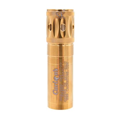 Carlson's Choke Tubes 12 Gauge Compatible for Beretta Benelli Mobil [ Skeet | 0.720 Diameter ] Stainless Steel | Gold Competition Target Ported Sporting Clays Choke Tube | Made in USA