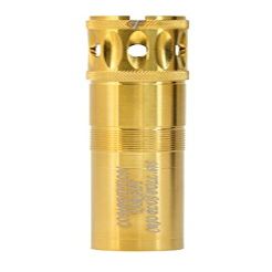 Carlson's Choke Tubes 12 Gauge Compatible for Benelli Crio Plus [ Extra-Full | 0.690 Diameter ] Stainless Steel | Gold Competition Target Ported Sporting Clays Choke Tube | Made in USA