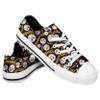 FOCO Pittsburgh Steelers NFL Womens Low Top Repeat Print Canvas Shoes - 7