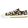 FOCO Pittsburgh Steelers NFL Womens Low Top Repeat Print Canvas Shoes - 7 view 3