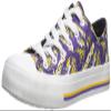 FOCO Minnesota Vikings NFL Womens Low Top Repeat Print Canvas Shoes - 6